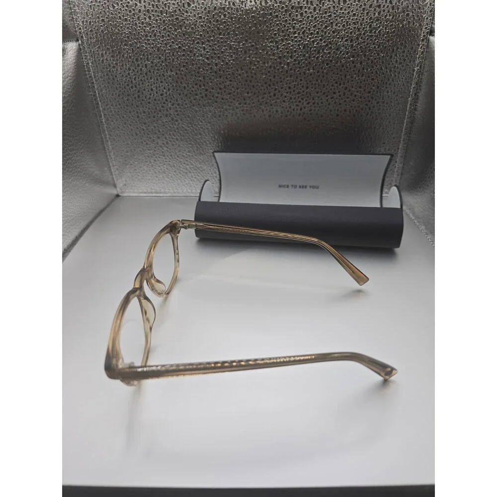 Warby Parker Turner 207 Clear Brown Eyeglasses Sunglasses 46-19-135 Eyewear